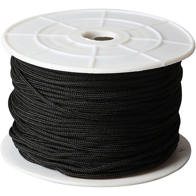 Kreativfirma Polyester Cord Black 2 mm, 50 m