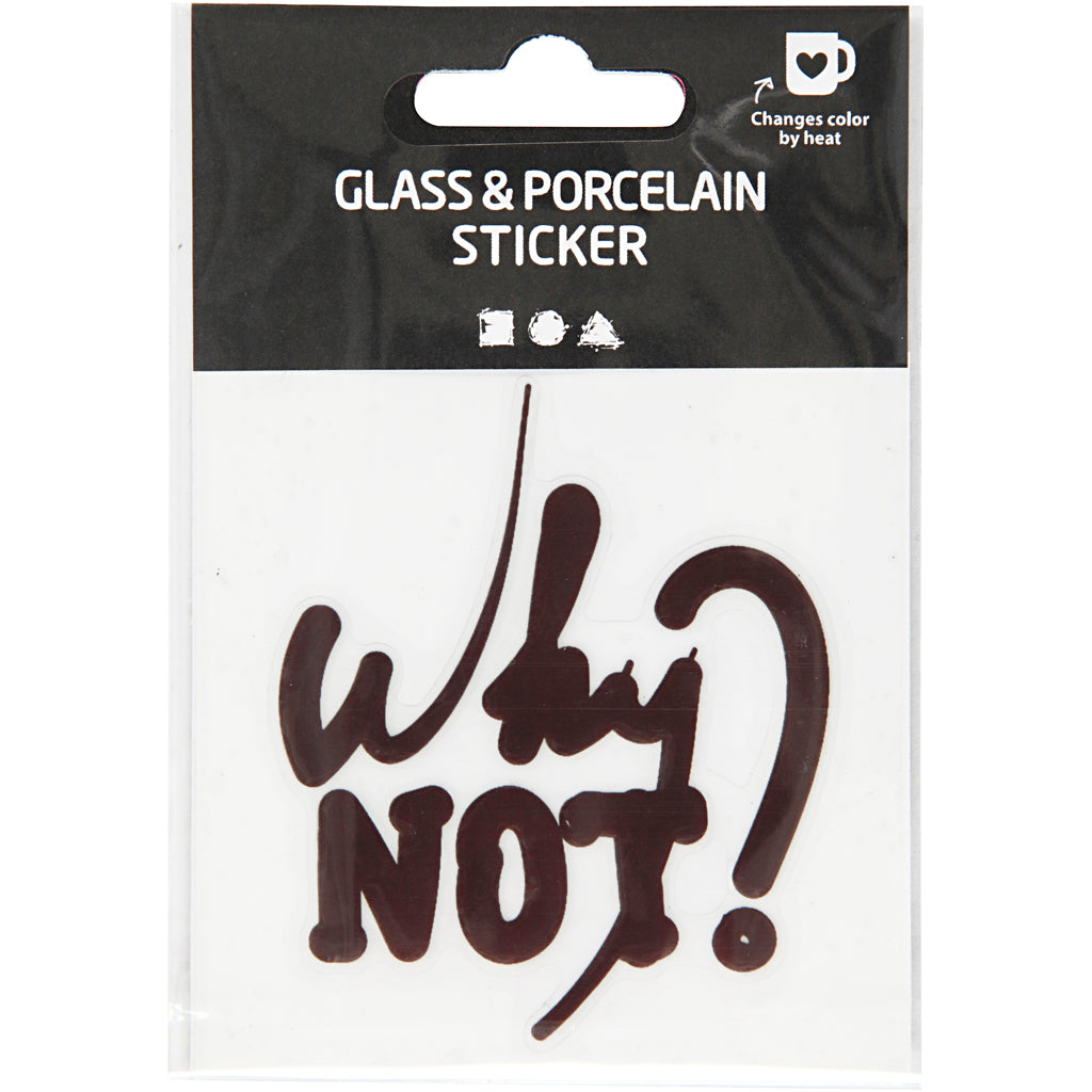 Glas- und Porzellanaufkleber, 1 Stück