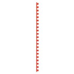 Binderücken GBC Kunststoff A4 10 mm rot Kapazität 65 Blatt