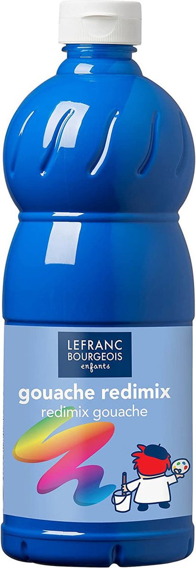 Lefranc Bourgeois L B Gouachefarbe Redimix Cyan Primärblau 500 ml