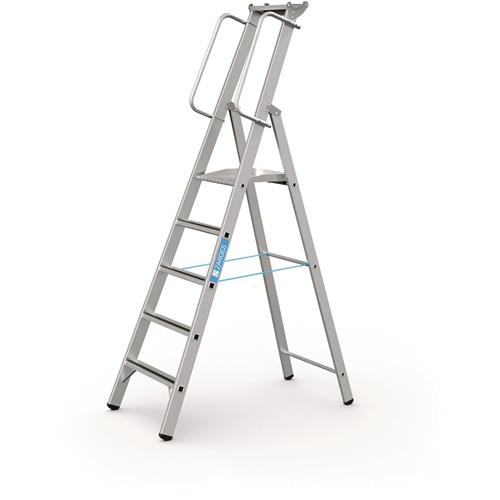 Zarges Podesttreppe + Handlauf Meistertritt S 5tr