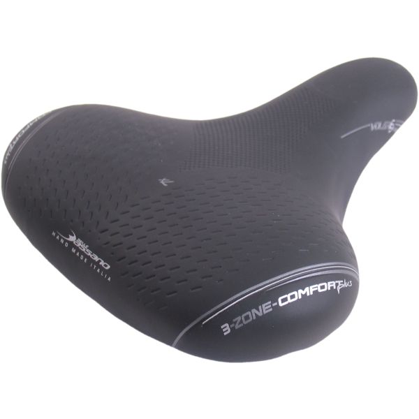 Sattel Selle Bassano Volare XL 3-Zonen Sport Tour Schwarz