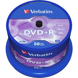 DVD+R Spindel 4,7GB wörtlich 16x 50 Stück