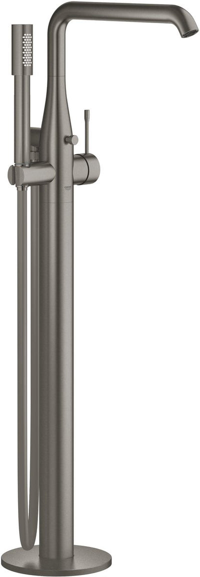 Grohe Essenz neue Wannenarmatur – freistehend – inklusive Brauseset – ohne Einbauteil – Hartgraphit (Anthrazit matt)