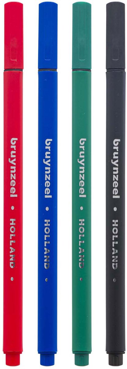 Bruynzeel Fineliner Set 4 Farben