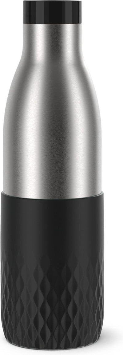 Tefal Bludrop Sleeve – Thermosflasche – 0,7 l – schwarzer Edelstahl – auslaufsicher – kompakt – für Kaffee geeignet