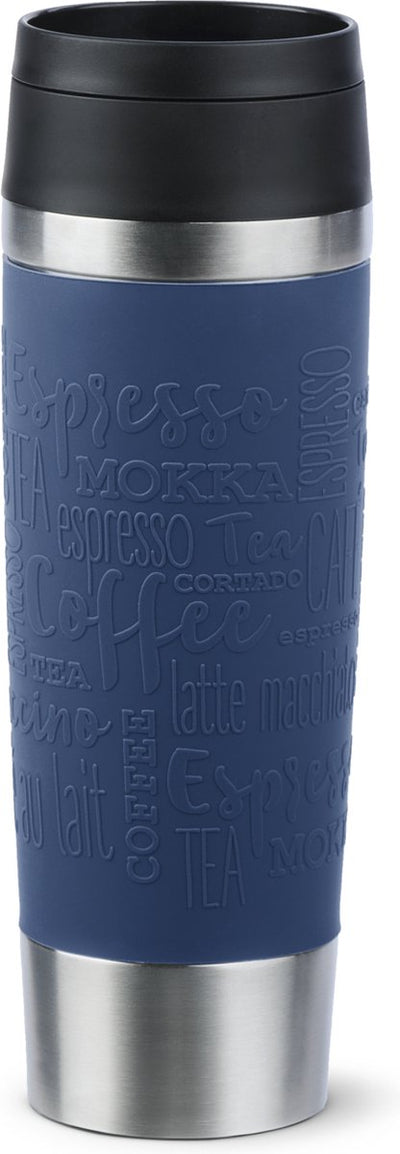 Tefal Reisebecher – Thermosflasche – 500 ml – Edelstahl dunkelblau – auslaufsicher – für heiße und kalte Getränke geeignet