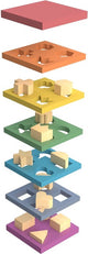 Tickit ® Regenbogen-Formstapel aus Holz.