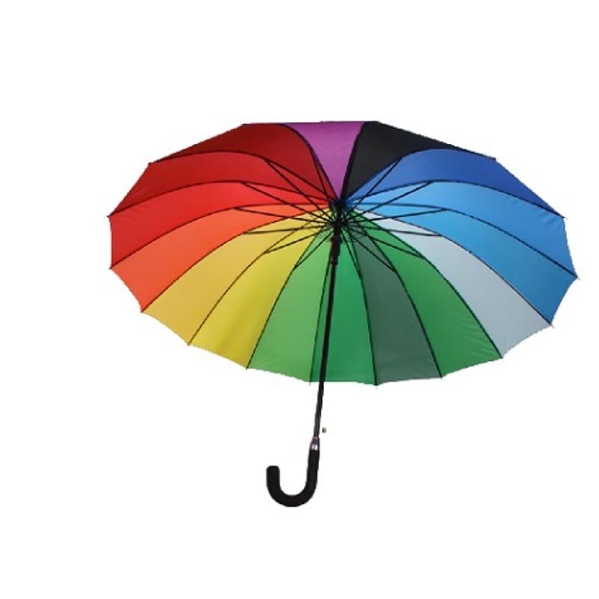 Gerkimex Regenschirm Regenbogen ø112cm mit 16 Rippen