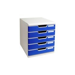 Kommode 24,8 x 32,5 cm blau 5 Schubladen