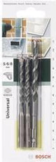 Bosch - 3-teiliges Universal-Bohrer-Set SDS-Quick 5,0x100; 6,0x100; 8,0x120
