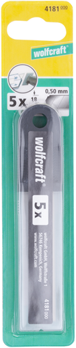 Abbrechmesser von Wolfcraft | im Karton | 18mm | 5 Stück - 4181000