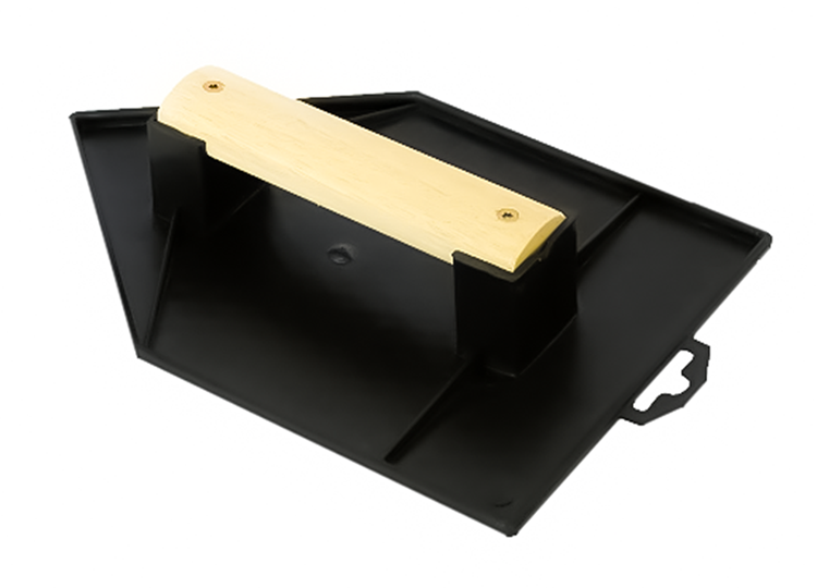Mob 1063734 – Kunststoff-Schleifbrett schwarz. spitzer 27 x 18 cm großer Holzgriff | 6 Stück