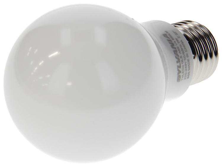 Sylvania 1059970 – Syl-LED-Birne, E27, 9 W = 63 W, 850 lm, 6500 K | 6 Stück