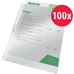 Taschen anzeigen Leitz 4gts A4 PP 80 Mikron klar 100 Stück