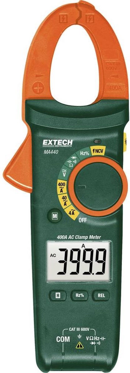 Extech MA440 Multimeter – digitale Stromzange Kat. III 600 V – 4000 Zählwerte