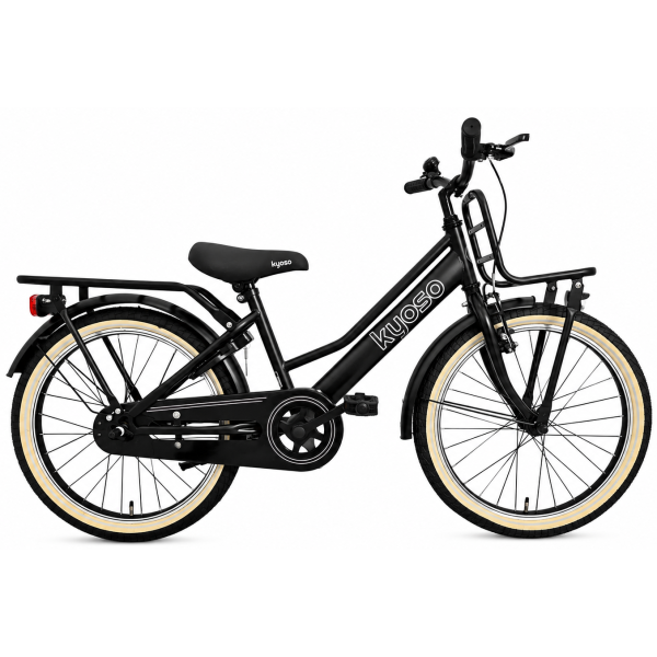Kyoso Kinderfahrrad Blossom Classic 20 Zoll mit Bremsnabe – mattschwarz rosa