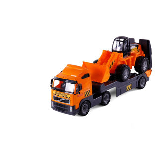 Polesie Volvo Truck mit Anhänger und Bulldozer