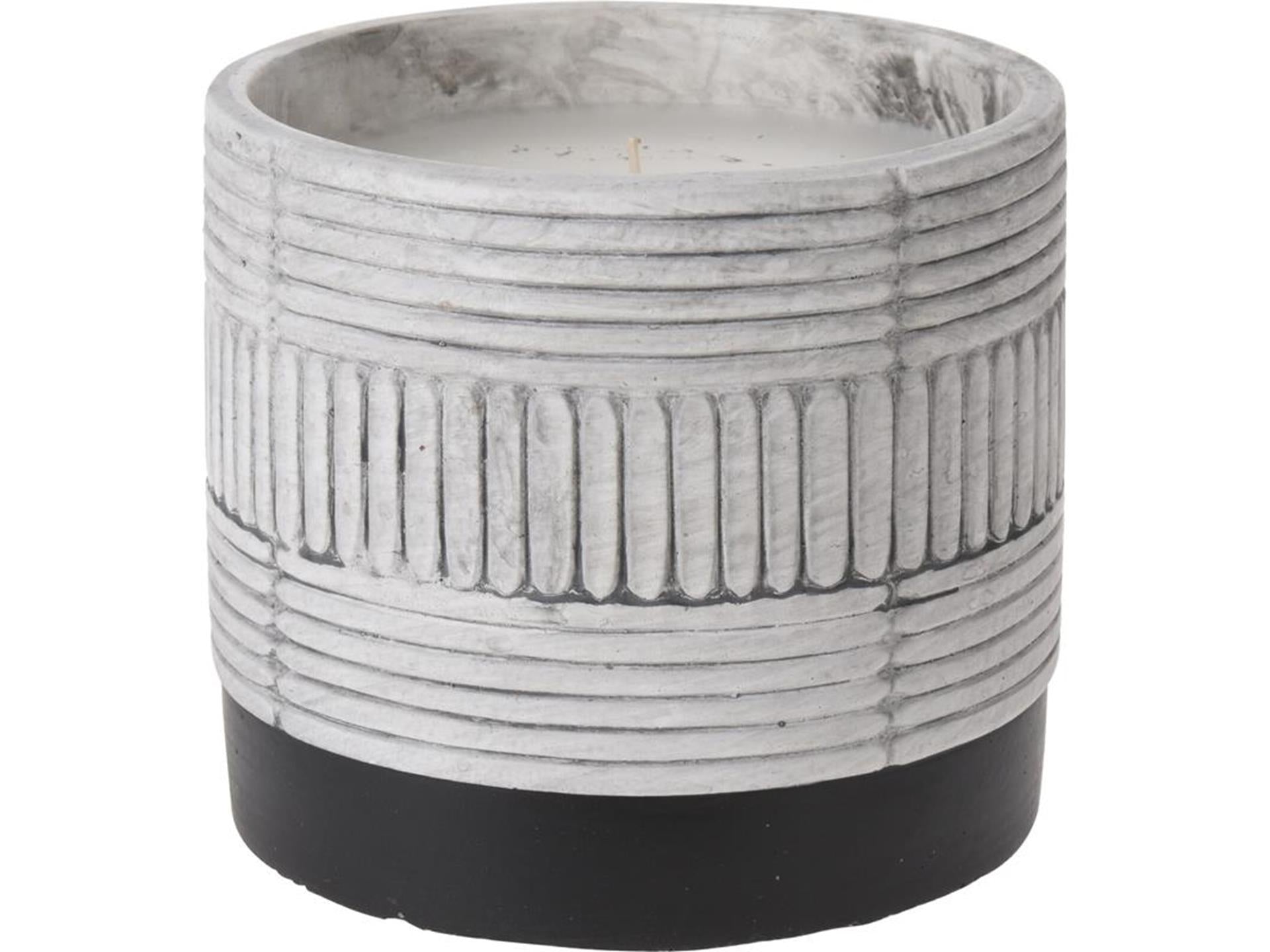 Pro Garden Citronella-Kerze im grauen Keramiktopf