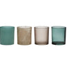 Hakbijl Teelichthalter-Set aus Glas, 4-teilig, ø8xh9cm