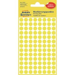 Markierungspunkte Avery 3013 gelb 8 mm