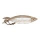 Villa-Atmosphäre Dekoration Fisch aus Metall 12x3x52cm