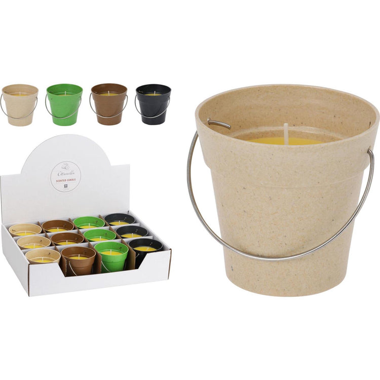 Profi-Gartenkerze Citronella im Topf mit Henkel