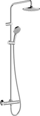 Hansgrohe Lackmischung - Showerpipe - 200mm Größe - 1 Strahlfunktion - Chrom - mit Thermostat