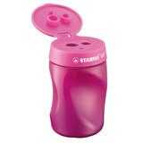 Stabilo Easysharpener 3 in 1 Bleistift schärfer auf der linken Rosa - afbeelding 1