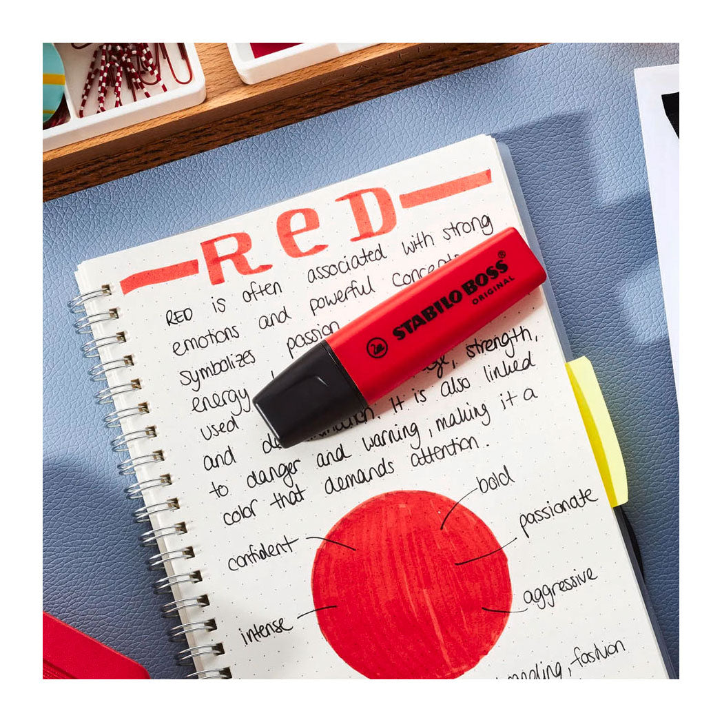 Stabilo Boss Original Textmarker – echtes Rot