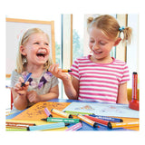 Stabilo Trio Scribbi Filz -Tip -Stift mit Einweichenpunkt blau - afbeelding 5