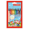 Stabilo Trio Scribbi Filz -Tip -Stift mit Einweichenpunkt mit 8 Teilen