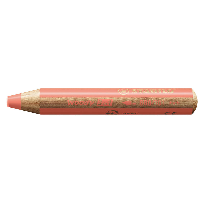 Stabilo Woody 3in1 - Pastellrot