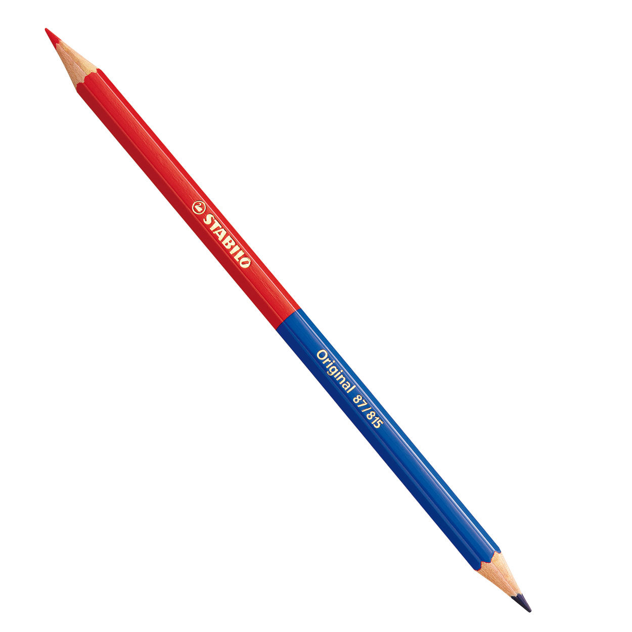 Stabilo Originalfarbener Bleistift halb rote Halbblau (87 815)
