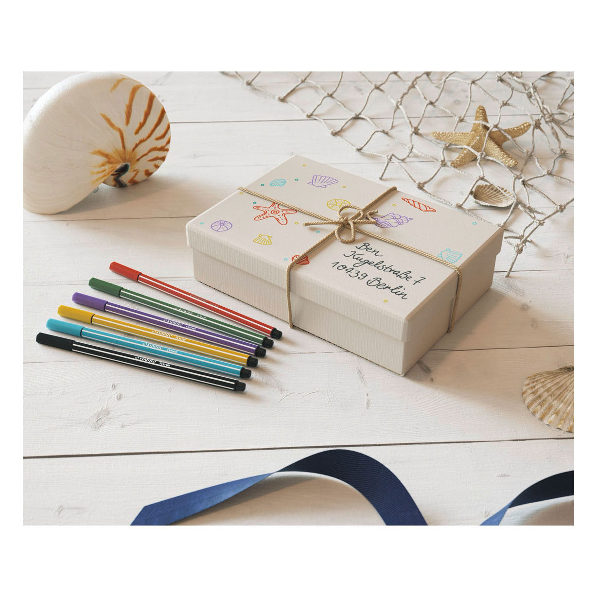 Stabilo Pen 68 Filz -Tip Pen Azure Blue (68 57)