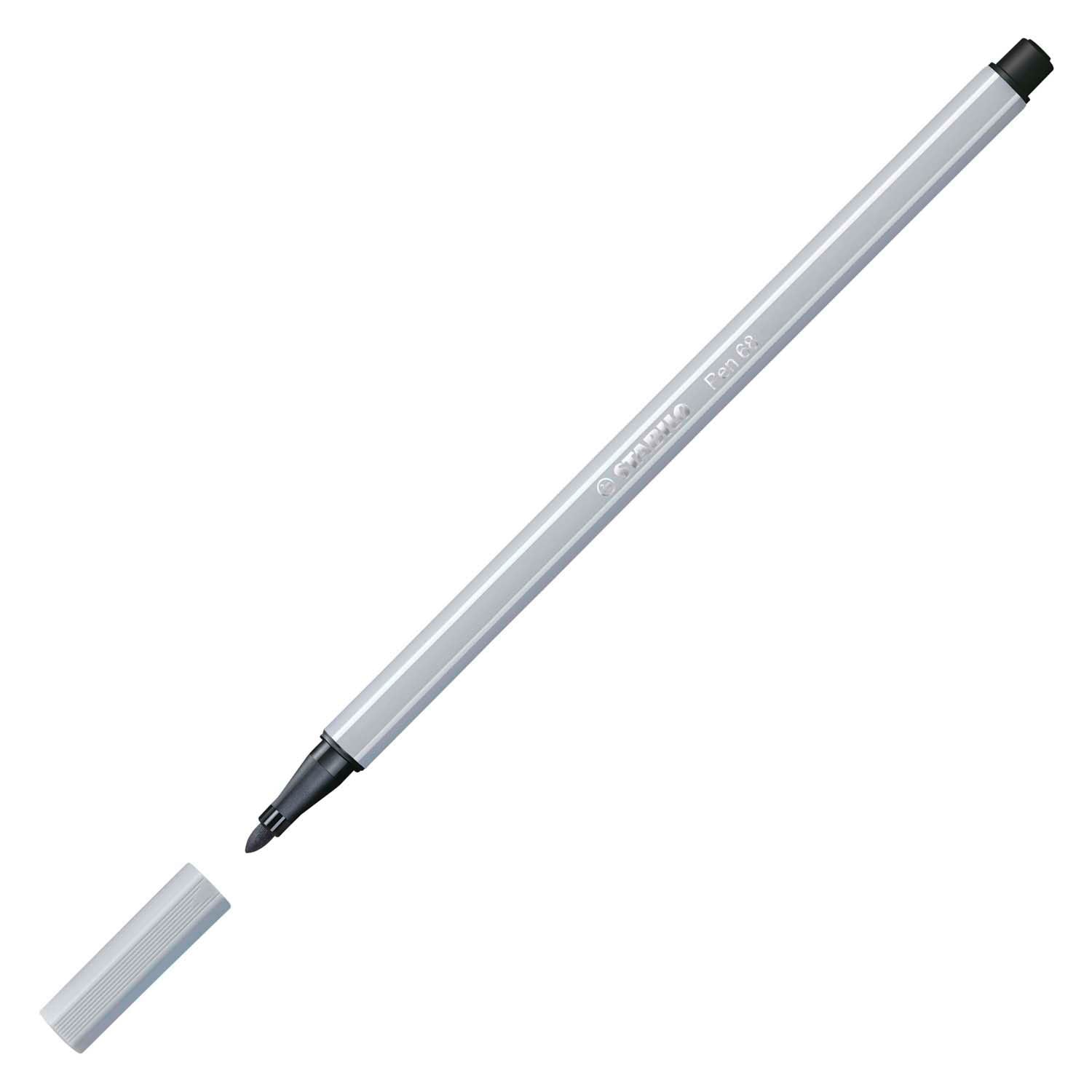 Stabilo Pen 68 Filz -Tip Stift hellkaltes Grau (68 94)