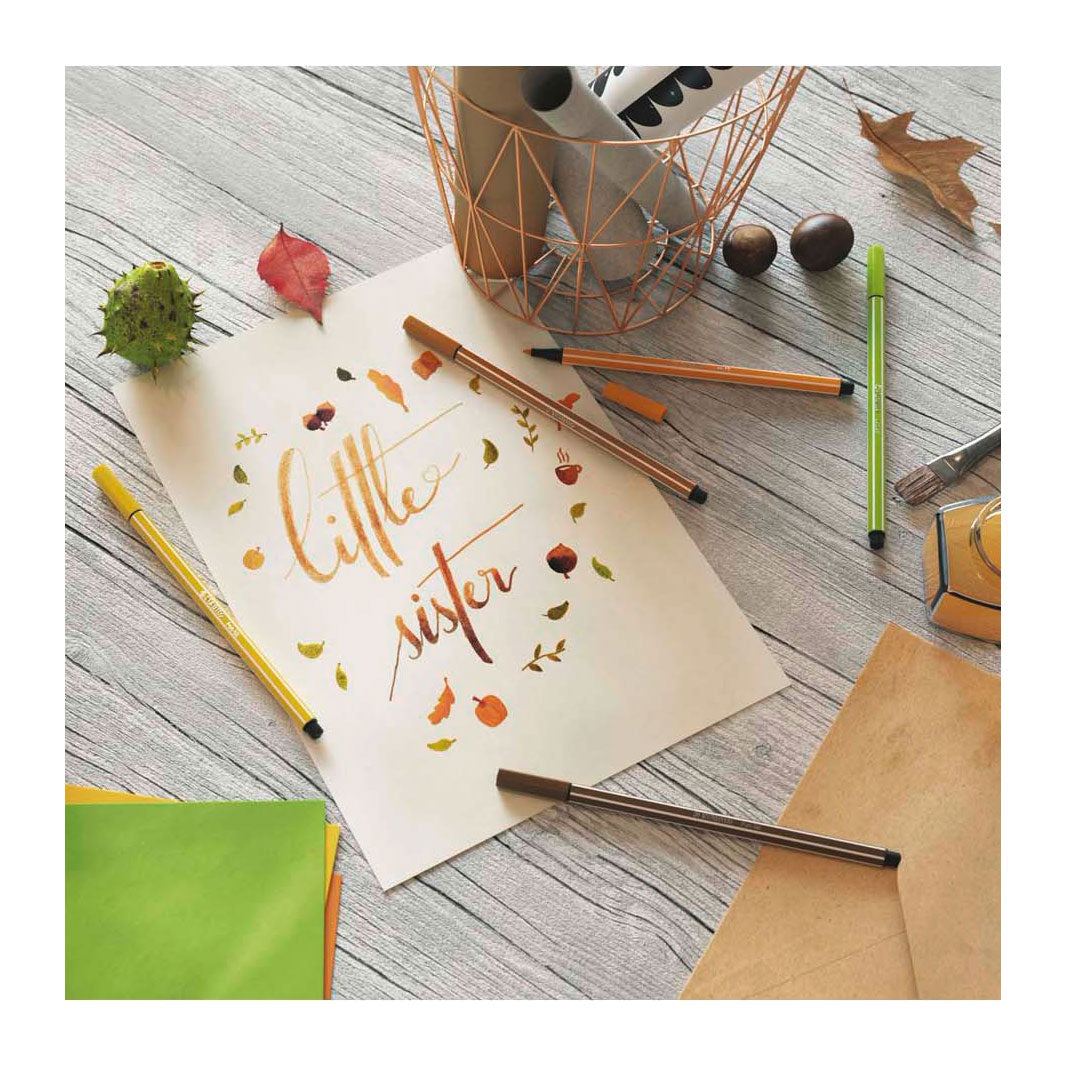Stabilo Pen 68 Filz -Tip Stift mittelkaltes Grau (68 95)