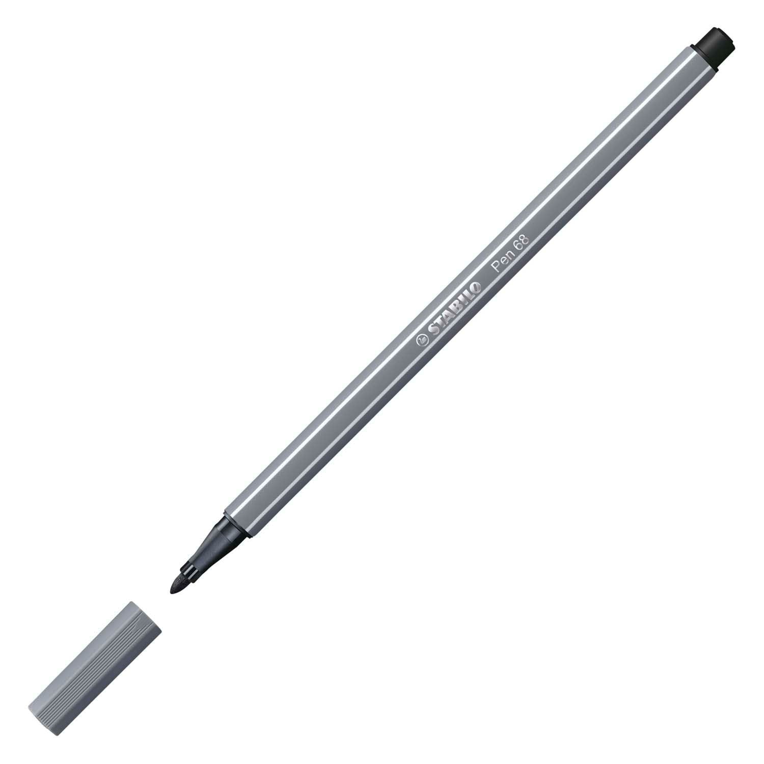 Stabilo Pen 68 Filz -Tip Pen dunkelgrau (68 96)