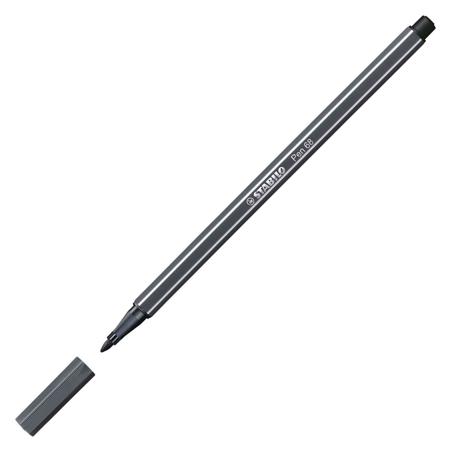 Stabilo Pen 68 Filz -Tip Stift tief kaltes Grau (68 97)