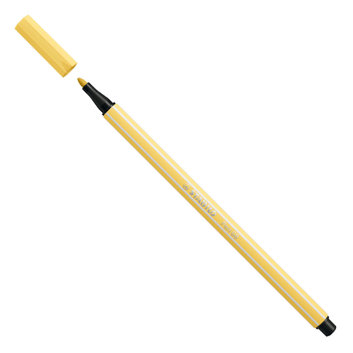 Stabilo Pen 68 Filz -Tip Stift hellgelb (68 23)