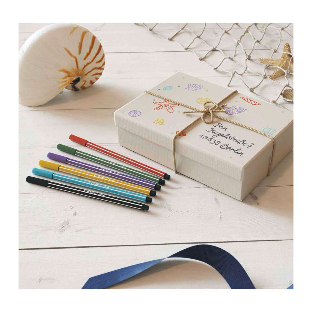 Stabilo Pen 68 Filz -Tip Stift gelb (68 44)