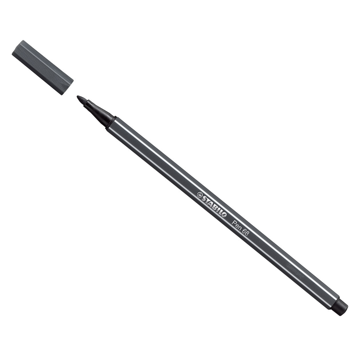 Stabilo Pen 68 Filz -Tip Stift tief kaltes Grau (68 97)