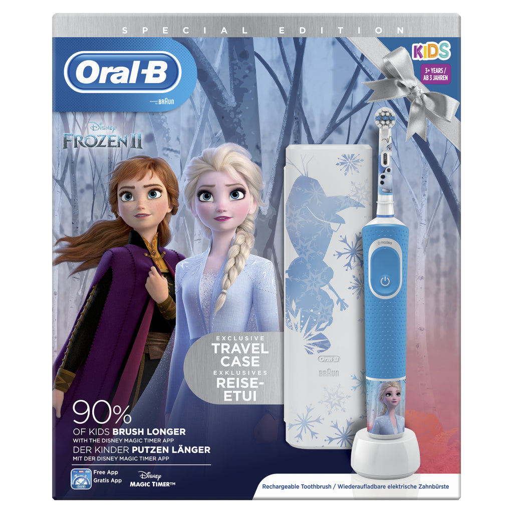 Oral-B Oral-B-Kinder gefroren 2 elektrische Zahnbostel Blau Weiß