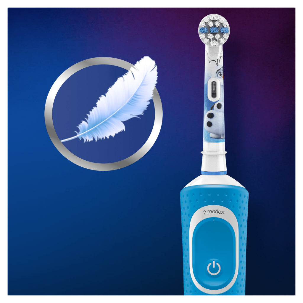 Oral-B Oral-B-Kinder gefroren 2 elektrische Zahnbostel Blau Weiß