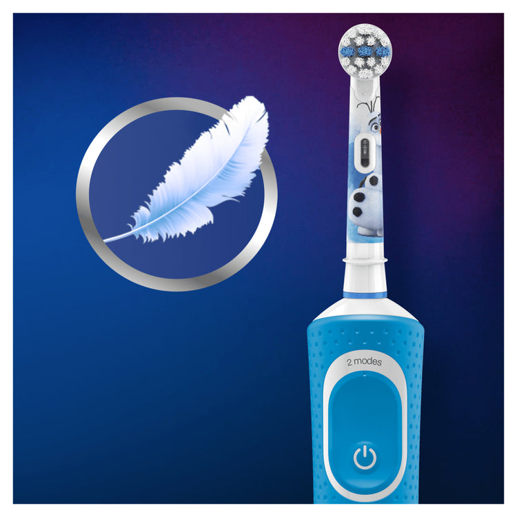 Oral-B Oral-B-Kinder gefroren 2 elektrische Zahnbostel Blau Weiß