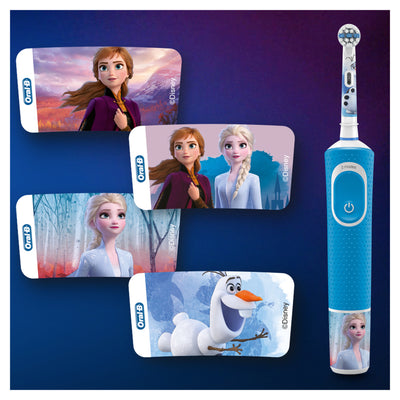 Oral-B Oral-B-Kinder gefroren 2 elektrische Zahnbostel Blau Weiß