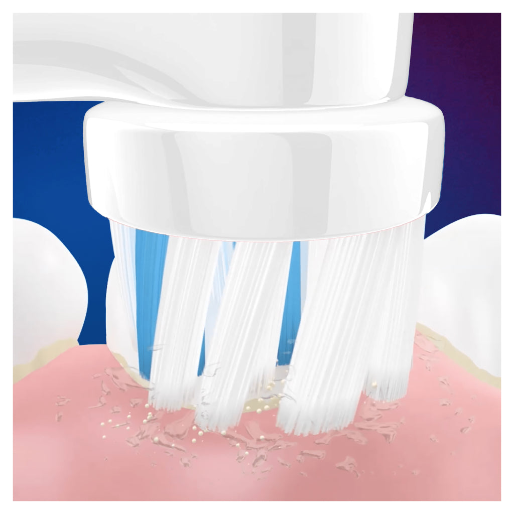 Oral-B Oral-B-Kinder gefroren 2 elektrische Zahnbostel Blau Weiß