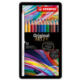 Stabilo Originalfarbene Stifte Metallbox, 12st. - afbeelding 1