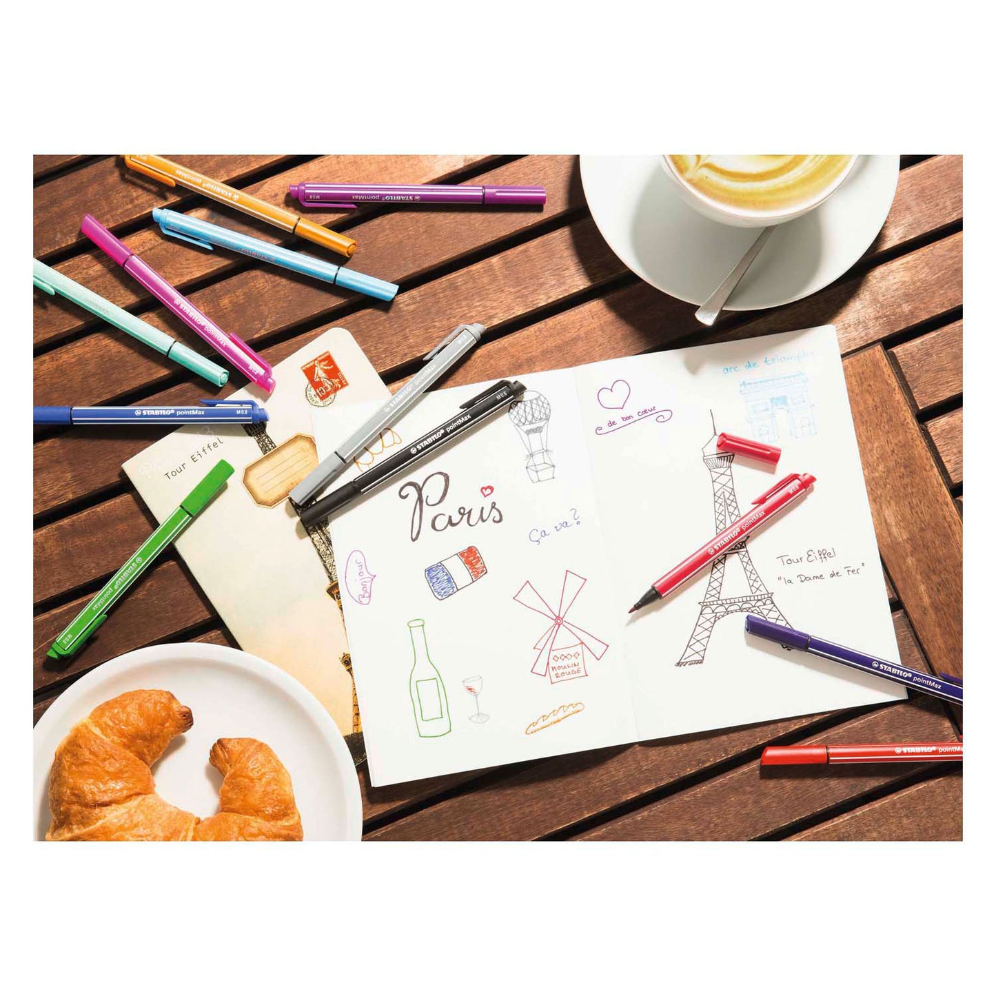 Stabilo Pointmax Hardtip Fineliner Black (488 46)