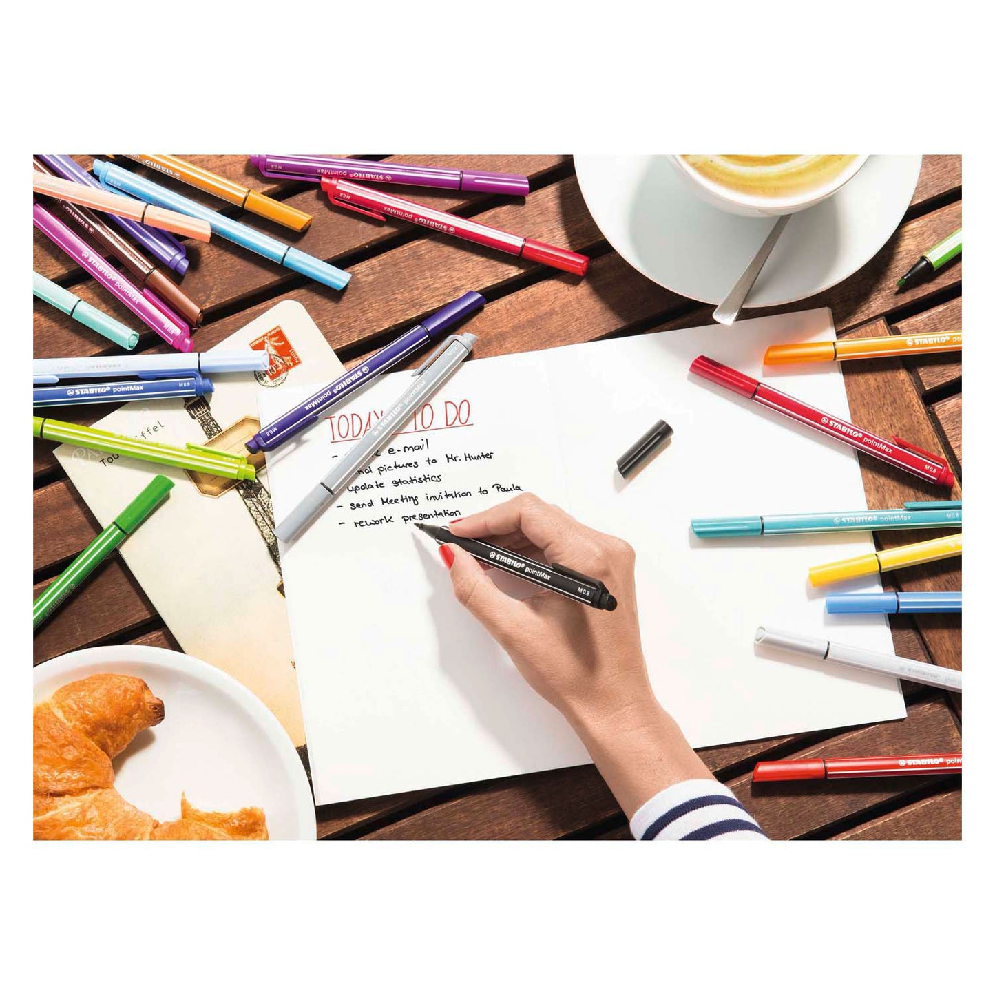 Stabilo Pointmax Hardtip Fineliner Black (488 46)